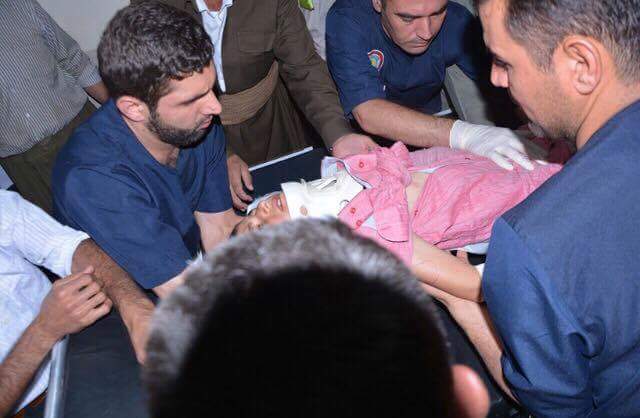 بالصور.. جرحى القصف الايراني على قرى حدودية باقليم كوردستان